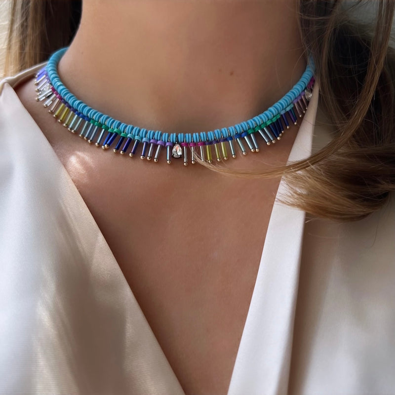 On The Fringe Necklace | Blue Dream