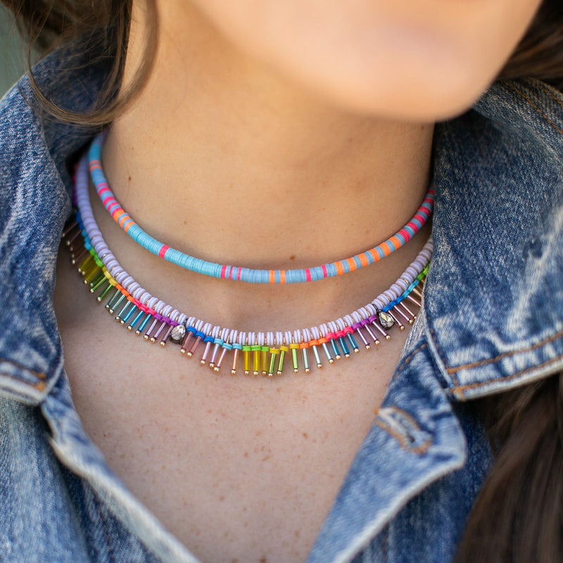 On The Fringe Necklace | White Out