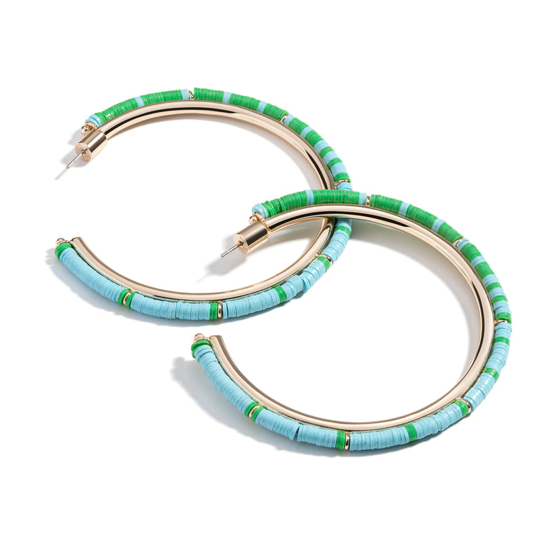 Anguilla Hoop Earrings | Blue Lagoon