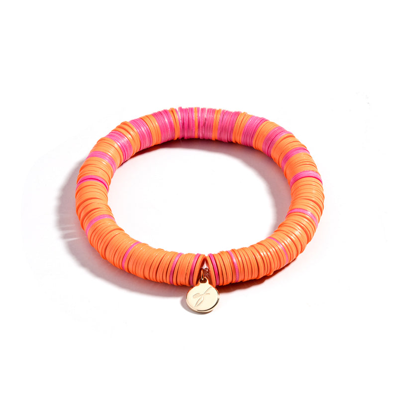 Heishi Bead Bracelet | Coral Reef