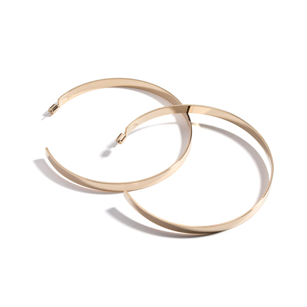 Everyday Medium Hoop Earrings | Gold