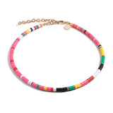 Louise Choker Necklace | Kiara Neon Salmon