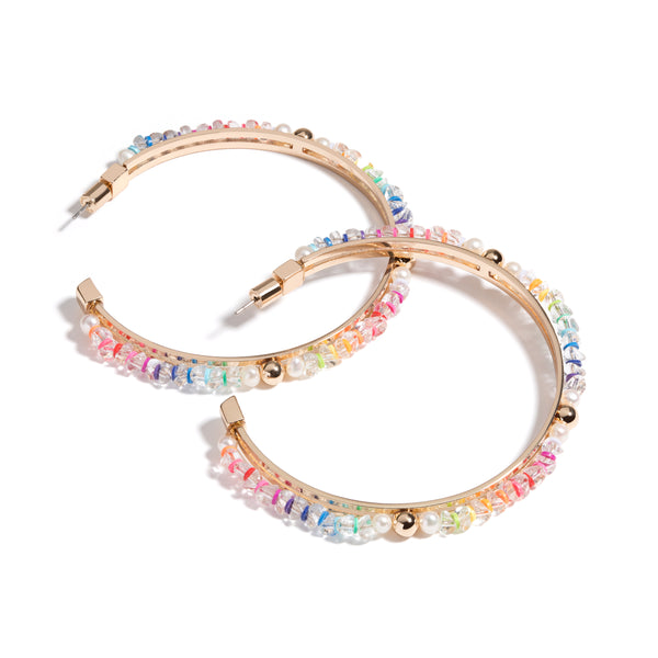 Everyday Ball, Crystal and Bead Hoop | Brightside