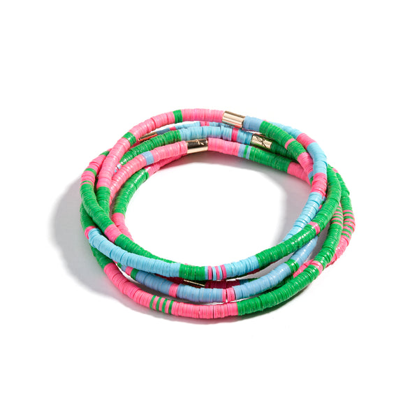 Heishi Bead Bracelet Stack | Palm Beach